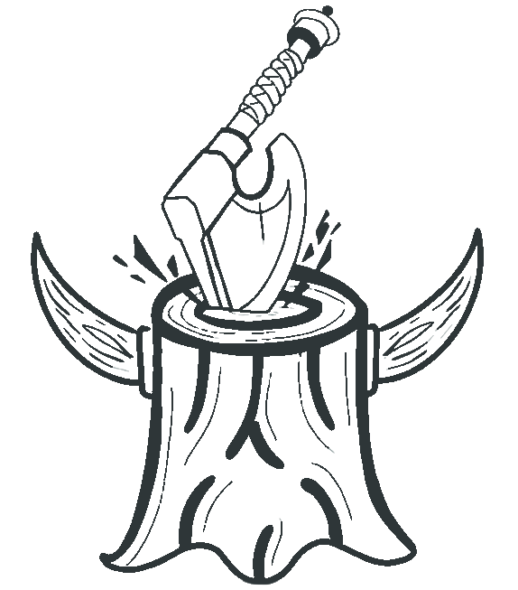 Viking Stump Grinding Logo symbol png Darker Viking Stump Grinding Logo